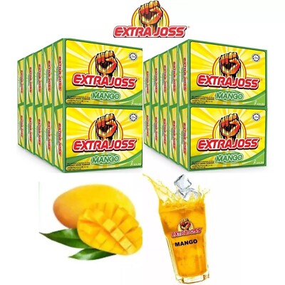 EXTRA JOSS MANGO FLAVOUR 10 B0XES 60 SACHETS ENERGY DRINK SUGAR FREE-image
