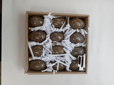 Creative Co-Op Inc Set Of 12 Brown Stoneware Glazed Eggs-image