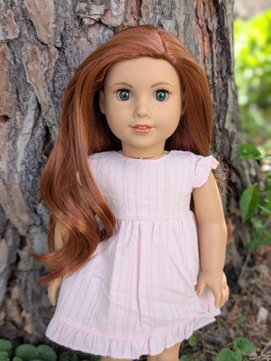 Joan Custom American Girl Doll OOAK Red Hair Green Eyes Joss Mold Freckles-image