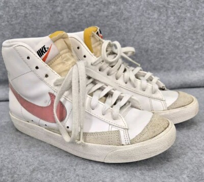 Nike Blazer '77 Vintage Mid White Sunset Pulse W Pink Swoosh Women's Size 7-image
