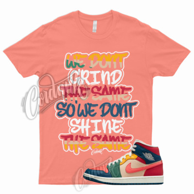 GRIND Shirt for J1 1 Mid Magic Ember Fire Red Taxi French Blue Multi Color Green-image