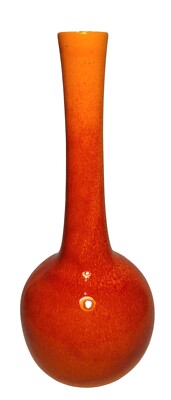 Vintage Mid Century  Royal Haiger Atomic Orange Vase-image