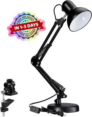 Lampara Led Para Escritorio De Uñas Para Mesa Maquillaje Lectura Estudiar Luz US-image