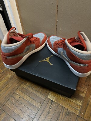 Size 9 - Air Jordan 1 Mid Denim Red-image