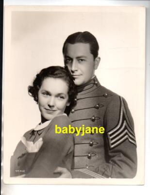MAUREEN O'SULLIVAN ROBERT YOUNG ORIG 8X10 PHOTO 1935 MGM WEST POINT OF THE AIR-image