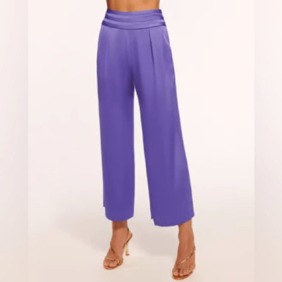 Ramy Brook Joss Cropped Pant in purple size 2 NWT-image