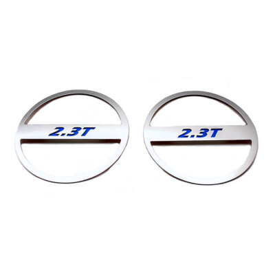 ACC Mid-Range Speaker Trim Orange CF '2.3T' Inlay fits 2015-2016 Mustang-Brushed-image