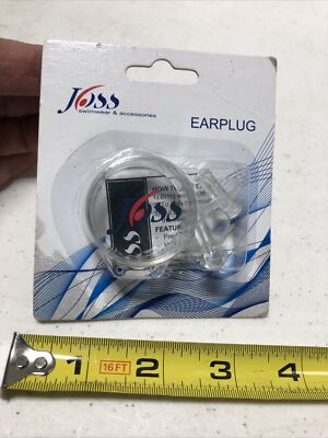 Joss Swim Earplugs And Case. Clear.  NOS-image