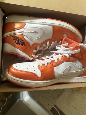 Jordan 1 mid metallic orange-image