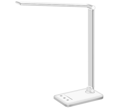 Lampara LED Lamparas De Mesa Para Oficina y Cuarto Luz Escritorio Estudiar White-image