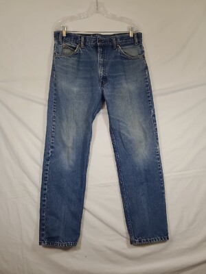 VTG Levi's 505 Jeans Mens 80's Orange Tab 36x30 Med Wash Straight Leg Mid Rise-image