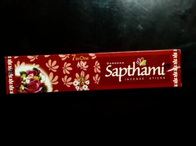 Sapthami Incense Sticks  Haight quality Fresh Home Fragrance Joss stick 12 pack-image