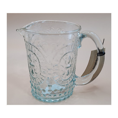 Glass Pitcher Creamer Creative Co-op Made in India 4.25 Nautical-image