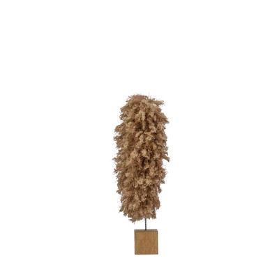Fabric Yarn Tree with Wood Base, Tan-image