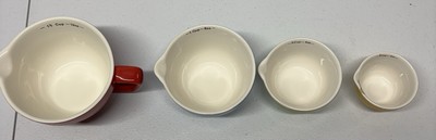 Creative Co-Op Bowl Shaped Measuring Cups (Set of 4 Sizes) 1/4 Cup Has A Chip-image