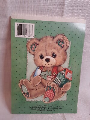 Unused Vintage Writing Stationery TATTERED TEDDYS TABLET Morgan Creative Co-image