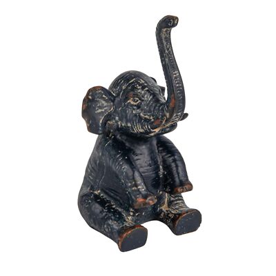 Creative Co-Op Pewter Elephant Ring Holder-image