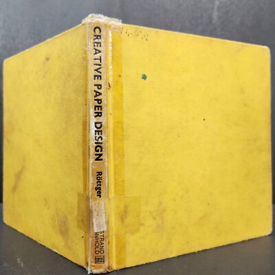 Creative Paper Design by Ernst Rottger 1959 vintage art school book-image