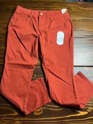 No Boundaries Pants, Women's Size 17, Burnt Orange, Mid Rise, Skinny, NWT-image