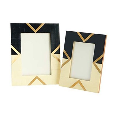 Main + Mesa Resin Photo Frames, Set of 2 (4x6” and 5x7”) -image