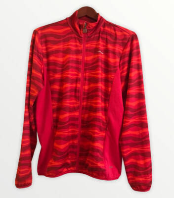 Catmandoo Stretch Mid Layer Golf jacket unlined Muti print orange pink ,  M-image