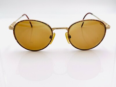 Vintage National Creative Optics Brown Oval Sunglasses Korea FRAMES ONLY-image