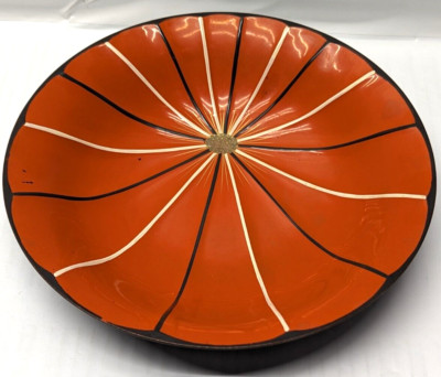 Vintage SKZ Japan Bowl Orange Floral 9