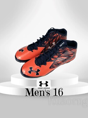 NEW Under Armour Football Cleats Men's 16 Team Spine Nitro Mid MC  1270446-413-image