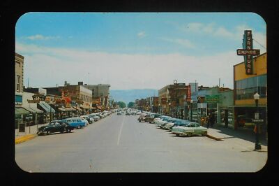 1950s Main Street Old Cars Stores Signs Empire Furniture Grand Junction CO Mesa -image