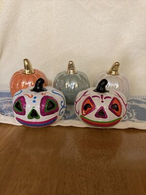 Five Ceramic Pumpkings-image
