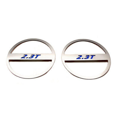 Mid-Range Speaker Trim Orange CF '2.3T' Inlay for 2015-2016 Mustang [Polished]-image