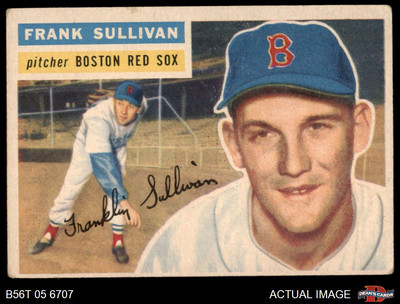 1956 Topps #71 Frank Sullivan Red Sox 2 - GOOD-image