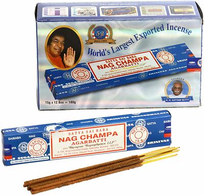 Religious 5 Packs Original Satya Sai Baba Nag Champa Incense Sticks Joss Insence-image