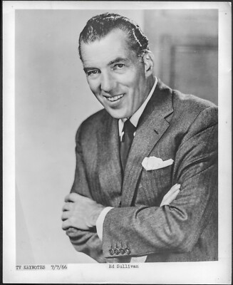 Ed Sullivan 1960s Original TV Promo Press Portrait Photo The Ed Sullivan Show -image