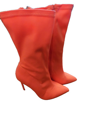 Sexy Neon ORANGE Elastic Fabric 4