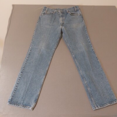 Vintage Levis 509 Orange Tab Jeans 34 x 31 80s Medium Wash Straight Blue Denim-image