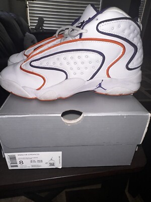 Women's size 8 Air Jordan OG 'Suns' - White/Clay Orange/New Orchid - CW0907-101 -image