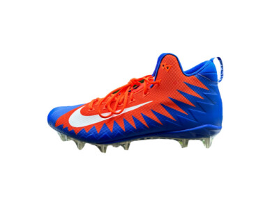 Nike Alpha Menace Pro Mid Football Cleats Orange Blue 884527-810 (Size 18 Men’s)-image