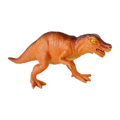 Orange Tyrannosaurus Rex Dinosaur Mid Sized Plastic T-Rex | Vintage -image