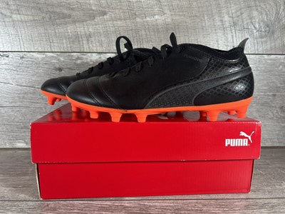 Puma Men ONE 17.4 FG 104075 02 Black -Black- Orange Size 7-image