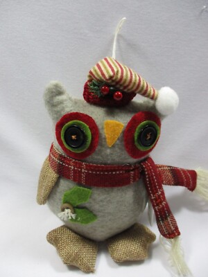 Large Felt Owl Ornament - 6