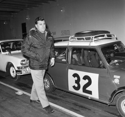 Tony Fall Raymond Joss BMC Cooper S 1967 Rally Car Old Photo 5-image
