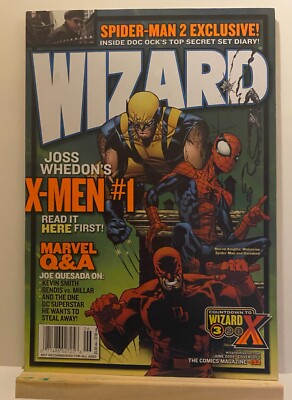 Wizard The Comics Magazine #152 Cover 1/2 June 2004 Sealed! Joss Whedon X-Men #1-image