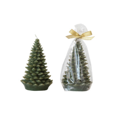 Creative Co-op - Tree Shaped Candle with Gold Tips - XS4591-image