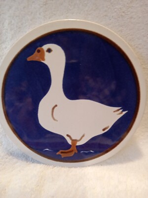 Handcrafted Stoneware Trivet Wall hanger GOOSE 7½