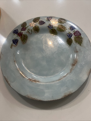  Santa Rosa Blue Large Dinner Plate Mesa .Width: 11 7/8 China Discontinued DPLM2-image