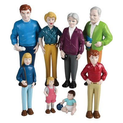 Creative Minds Marvel Education Caucasian Family Toy Figure Set for Kids... -image