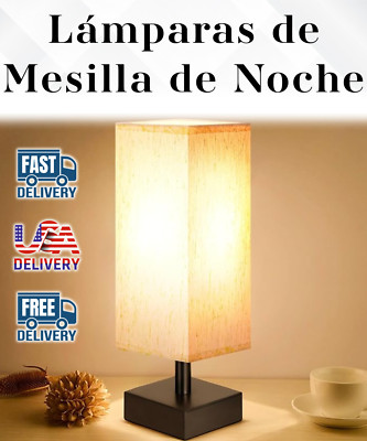Lámpara de mesa pequeña para dormitorio Lámparas de mesilla de noche, Minimalist-image