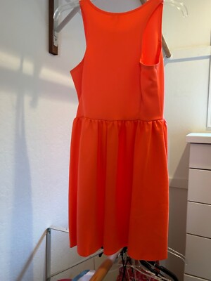 Frenchi Sleeveless Orange Knee Length Dress New / Never Worn-image