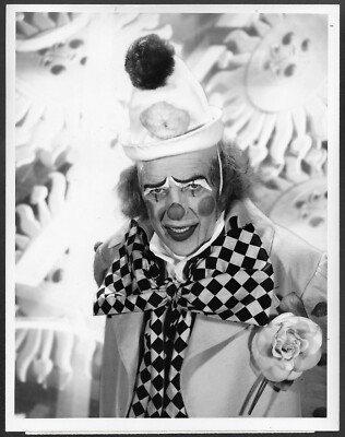 Ed Sullivan Original 1970s CBS TV Promo Photo Clown Costume-image